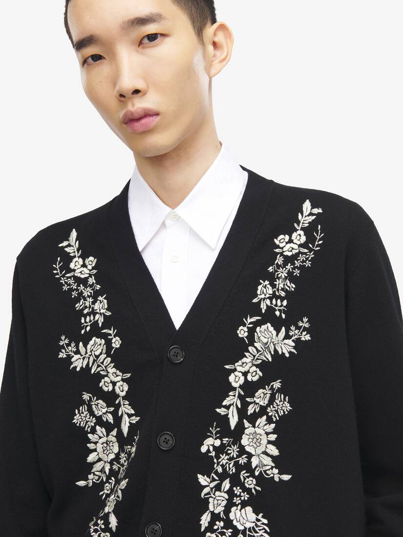 Alexander McQueen 花卉刺绣开衫