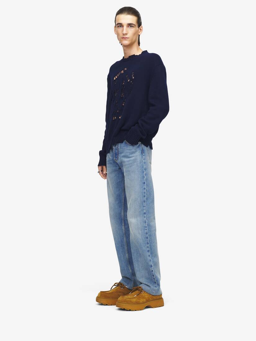 Alexander McQueen 仿旧Skull套衫