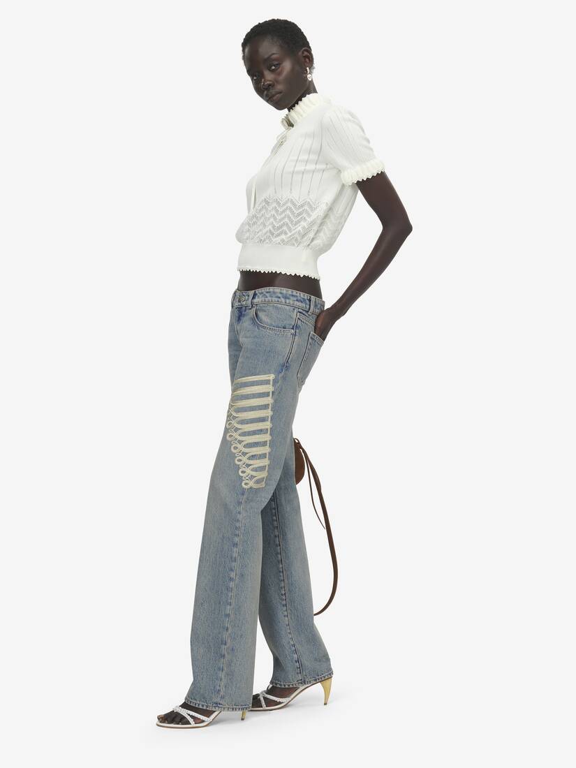 Alexander McQueen 网眼针织上衣