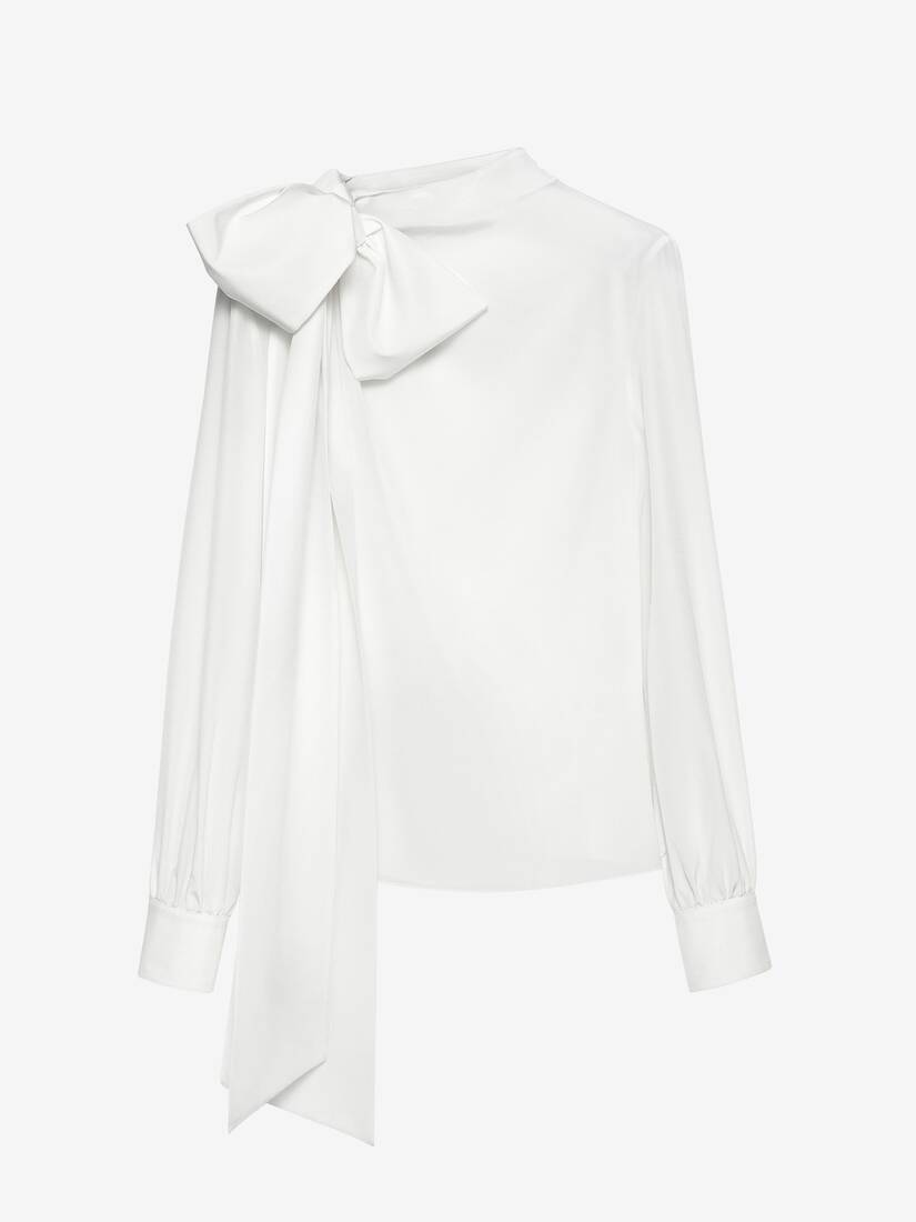 Alexander McQueen 肩部蝴蝶结上衣