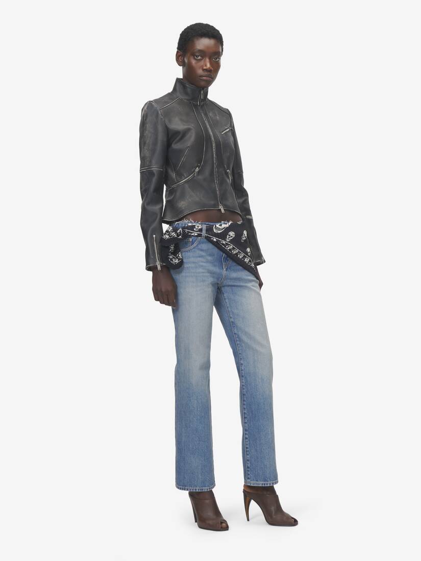 Alexander McQueen 褶裥Skull围巾