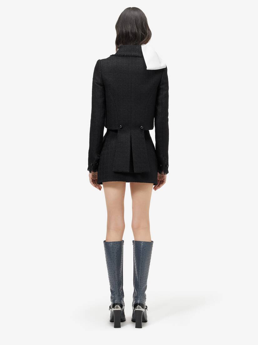 Alexander McQueen 轻盈粗花呢迷你裙