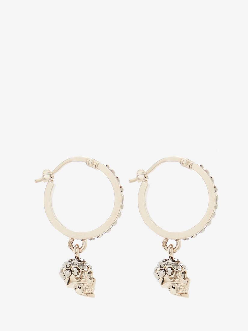 Alexander McQueen Skull Mini Creole 环形耳环