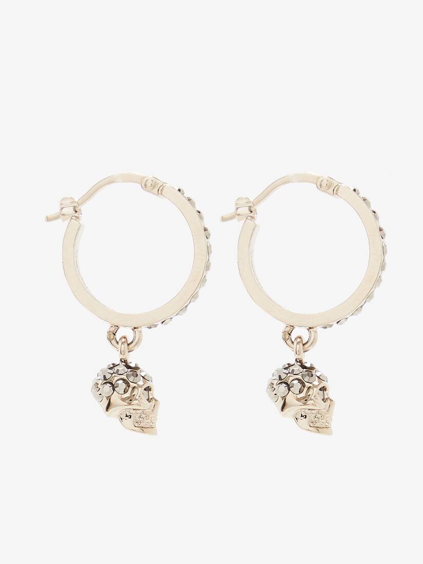 Alexander McQueen Skull Mini Creole 环形耳环