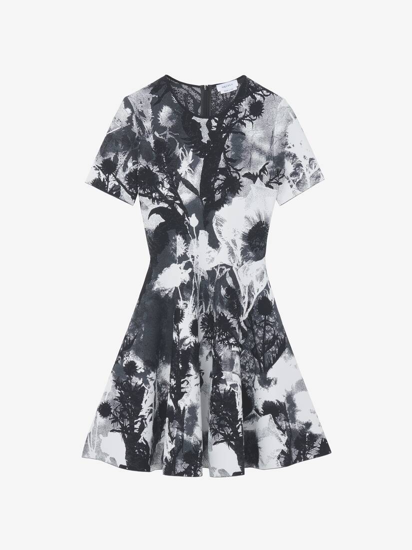 Alexander McQueen 花卉提花迷你连衣裙