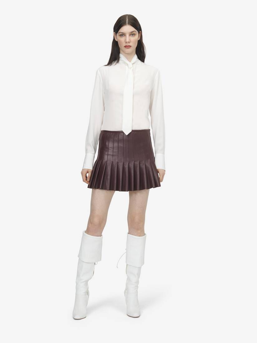 Alexander McQueen 系带桑蚕丝衬衫