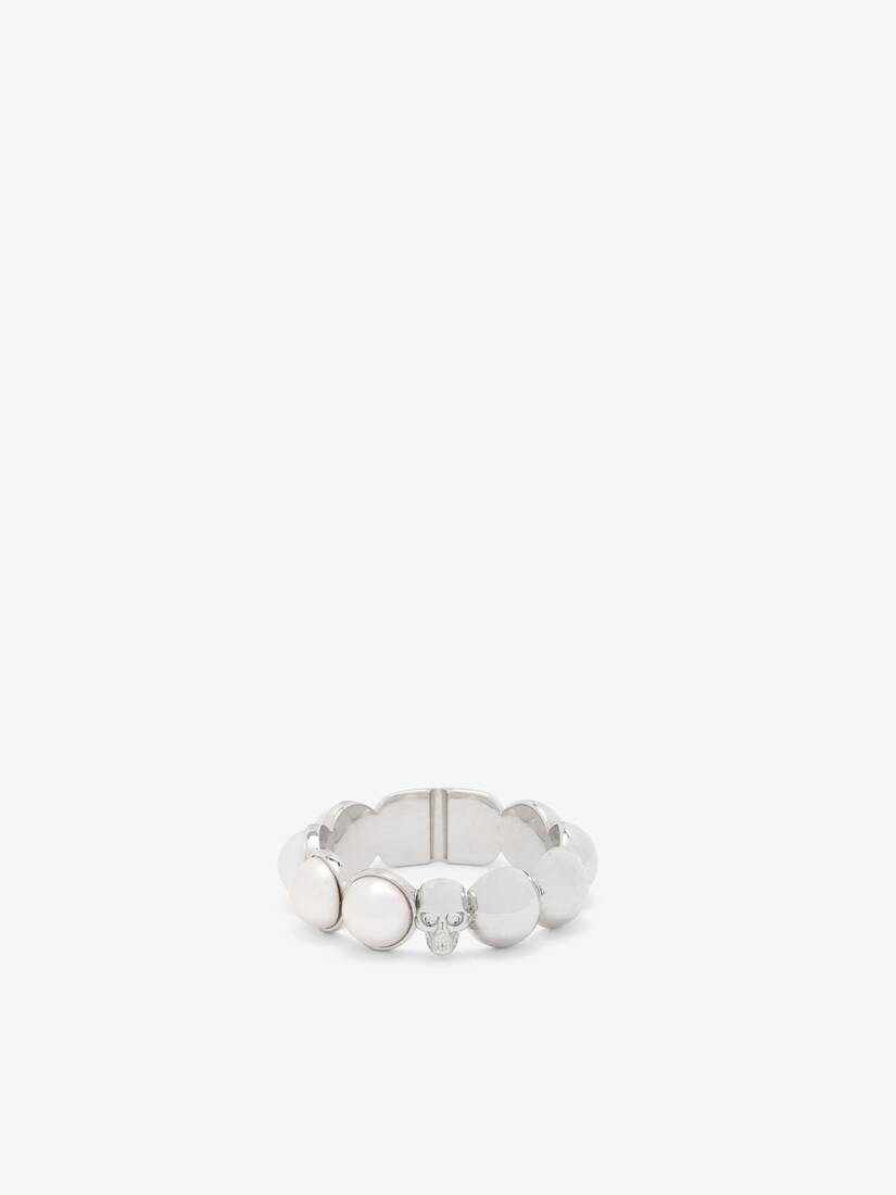 Alexander McQueen Skull & Pearl戒指