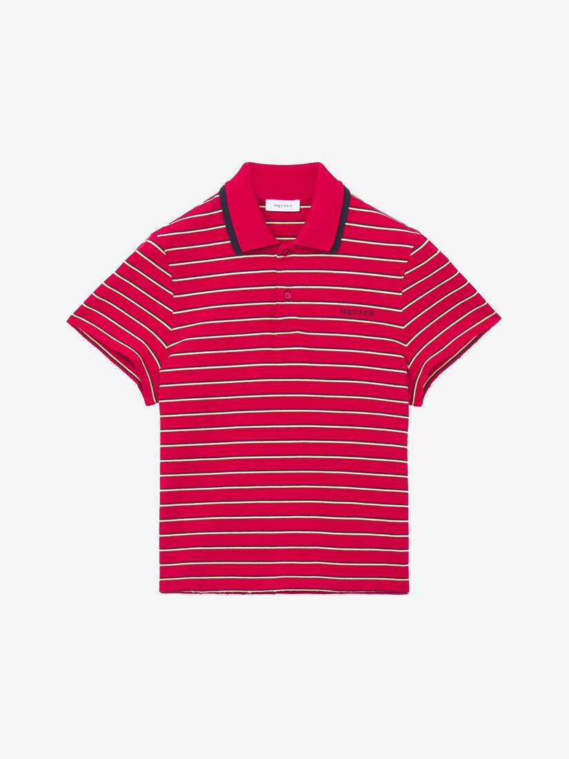 Alexander McQueen 条纹Polo衫