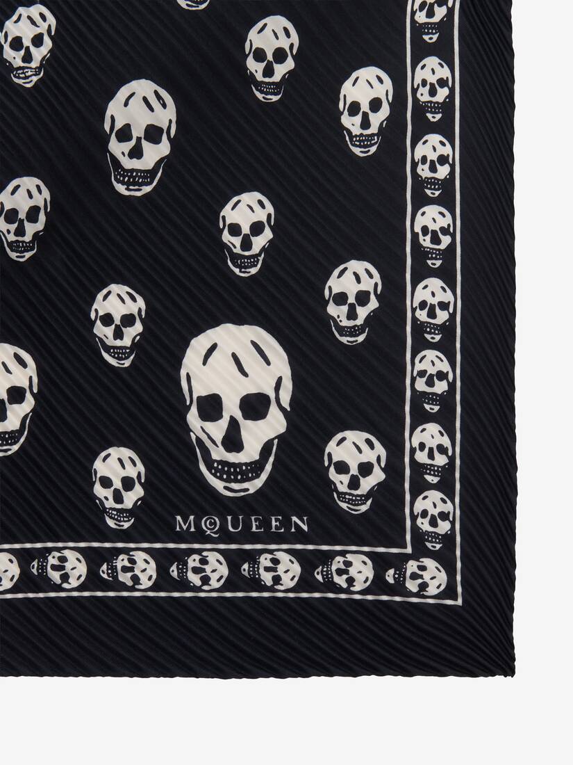 Alexander McQueen 褶裥Skull围巾