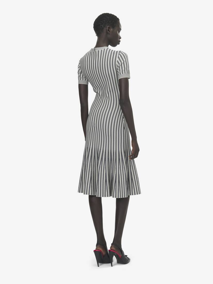 Alexander McQueen 条纹针织连衣裙