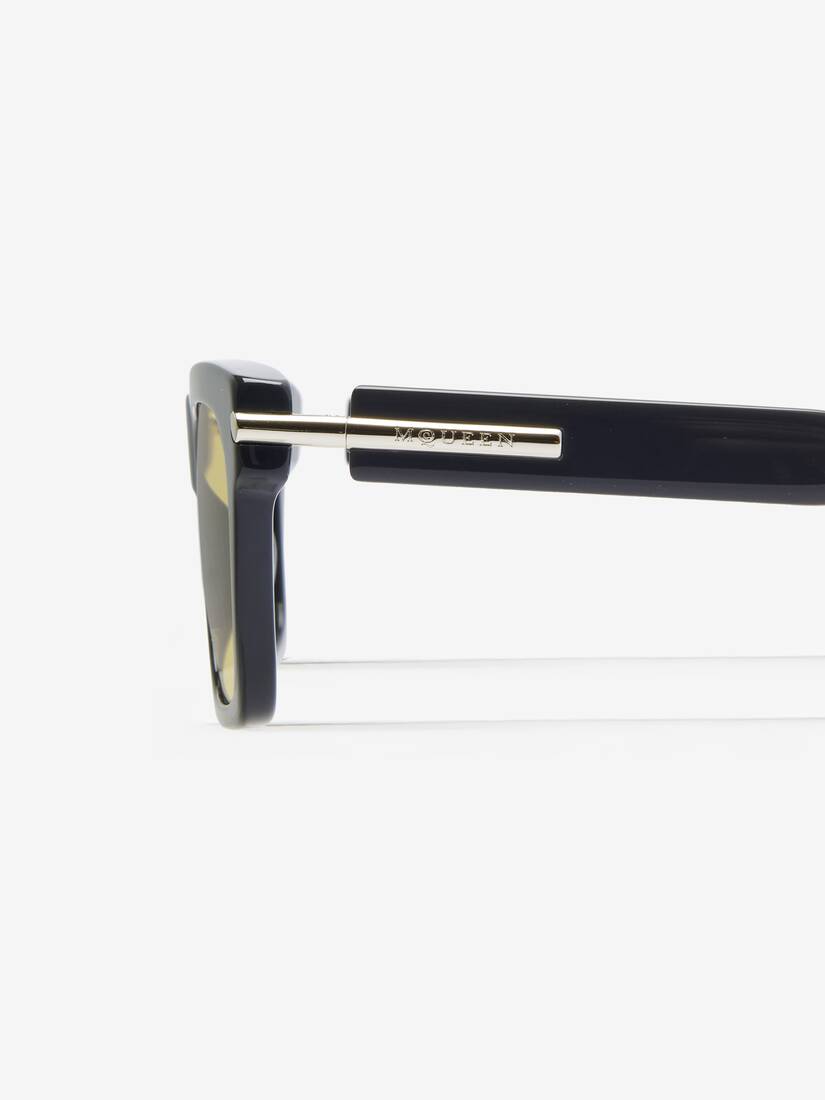 Alexander McQueen City T-Bar长方形太阳眼镜