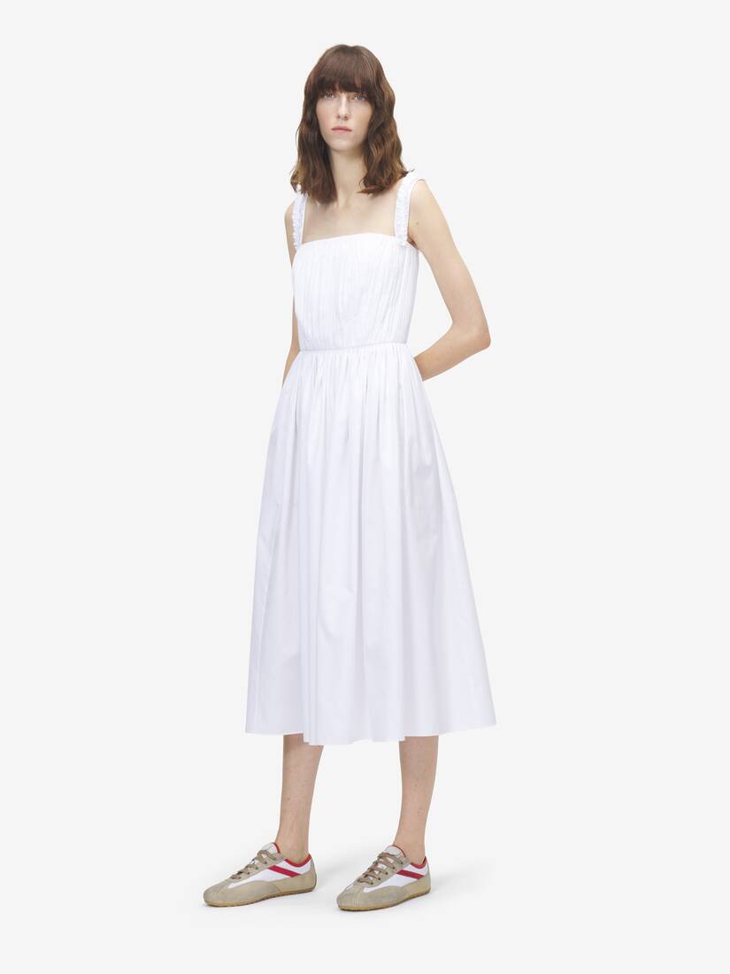 Alexander McQueen 缩褶中长连衣裙