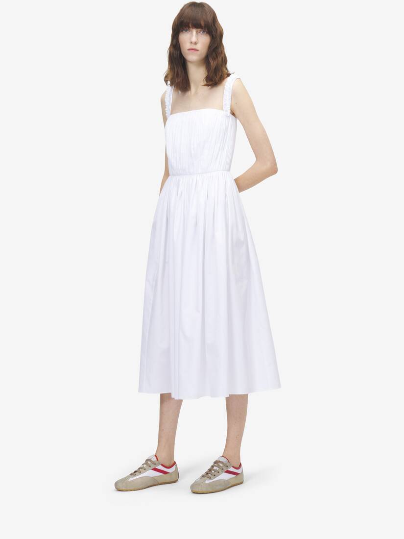 Alexander McQueen 缩褶中长连衣裙