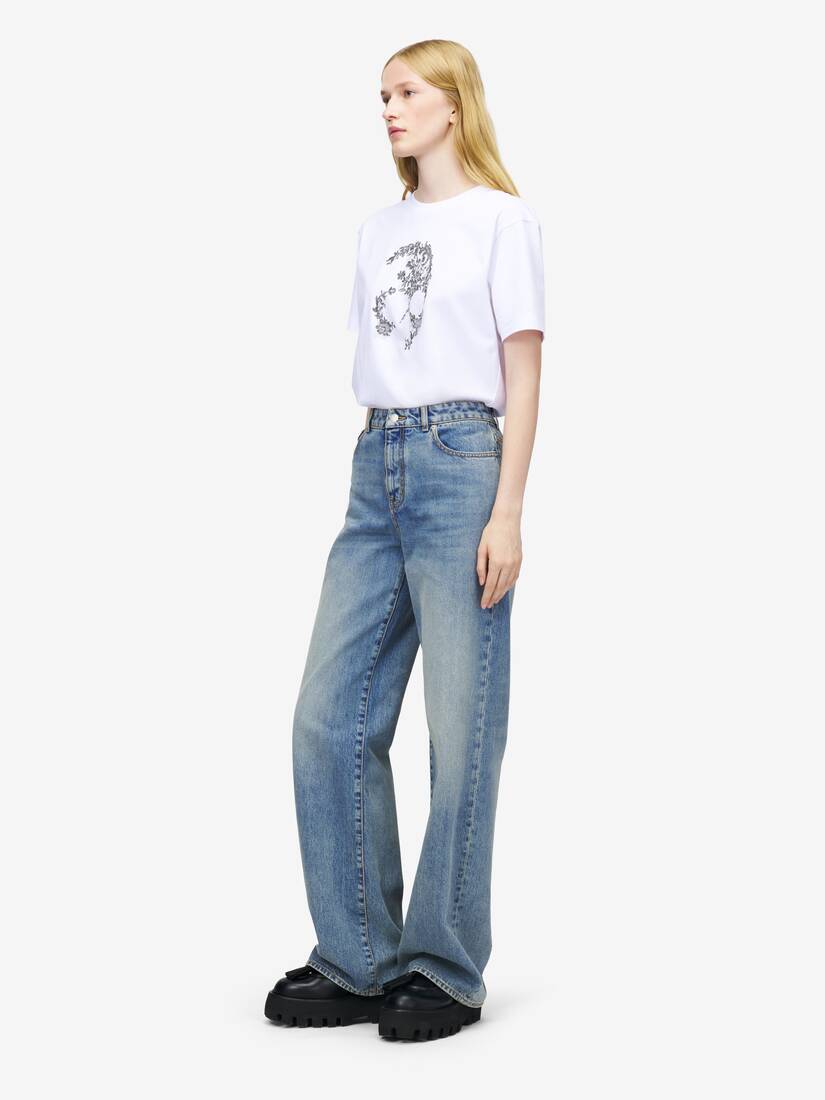 Alexander McQueen 阔腿牛仔裤