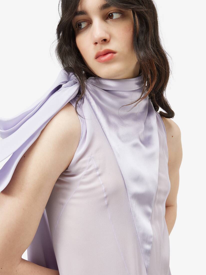Alexander McQueen 肩部蝴蝶结晚宴连衣裙