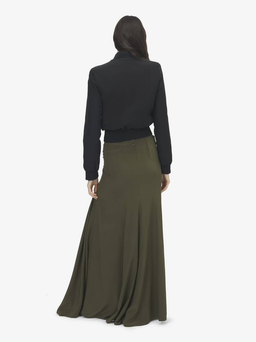 Alexander McQueen 桑蚕丝飞行员夹克