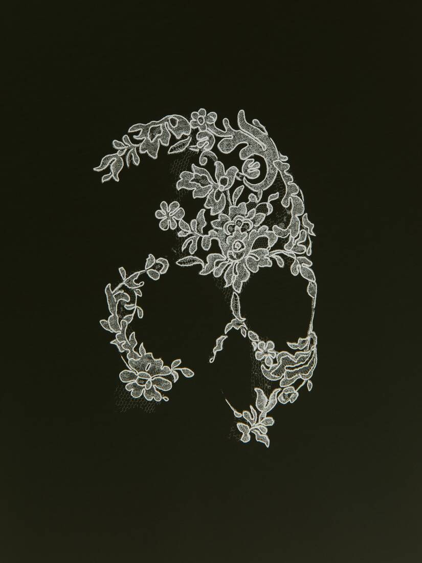 Alexander McQueen 蕾丝Skull T恤