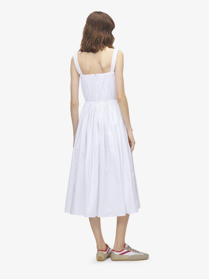 Alexander McQueen 缩褶中长连衣裙