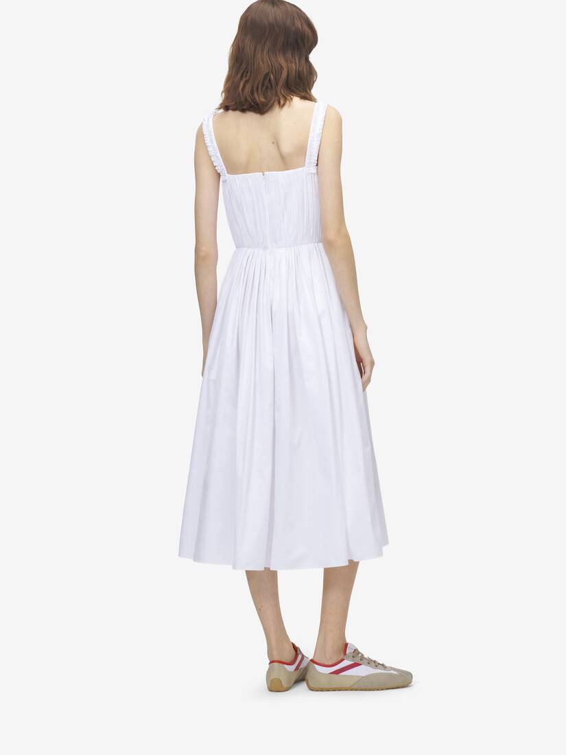 Alexander McQueen 缩褶中长连衣裙
