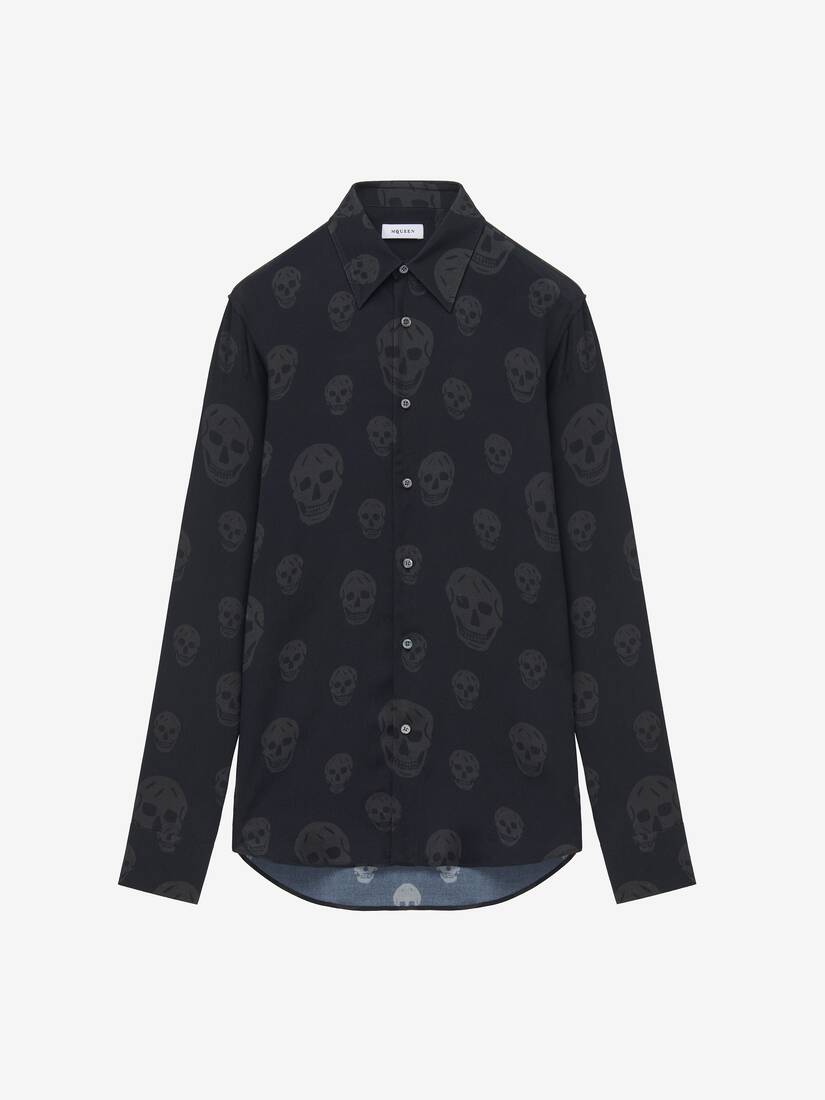 Alexander McQueen Skull印花衬衫