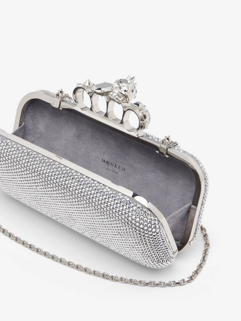 Alexander McQueen 长款Knuckle Clutch指环手拿包
