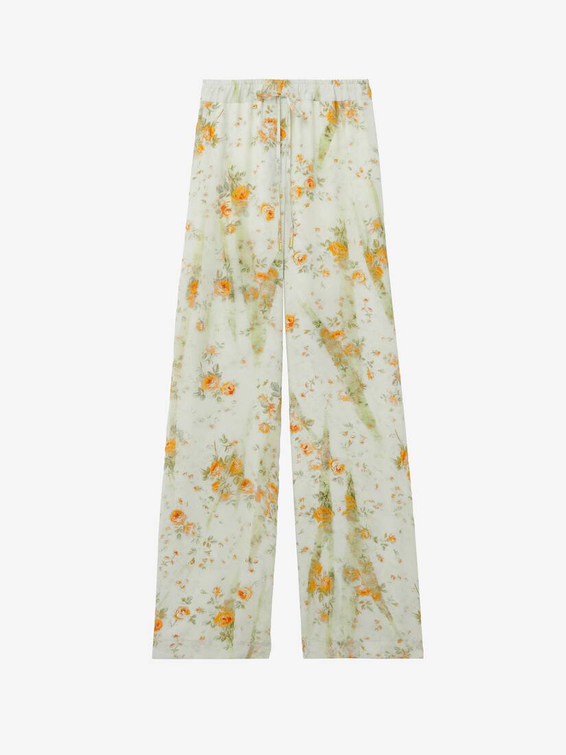 Alexander McQueen 花卉睡衣式长裤