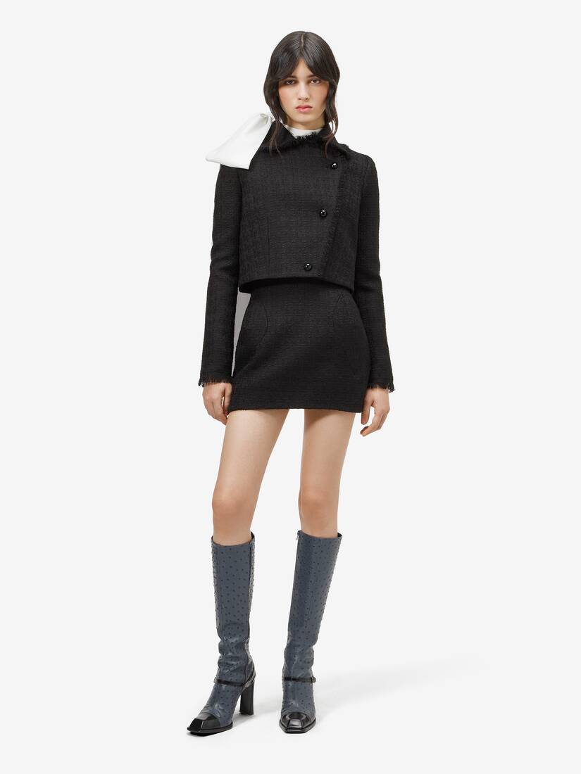 Alexander McQueen 轻盈粗花呢迷你裙