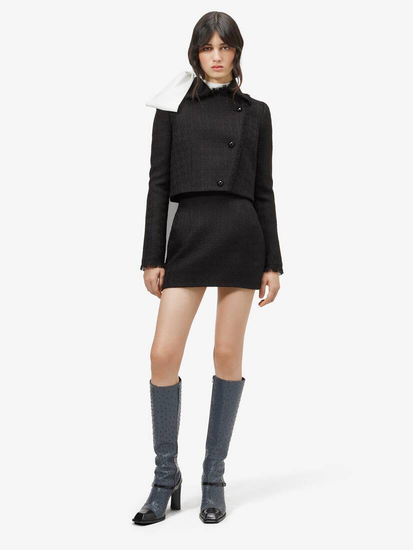 Alexander McQueen 轻盈粗花呢迷你裙