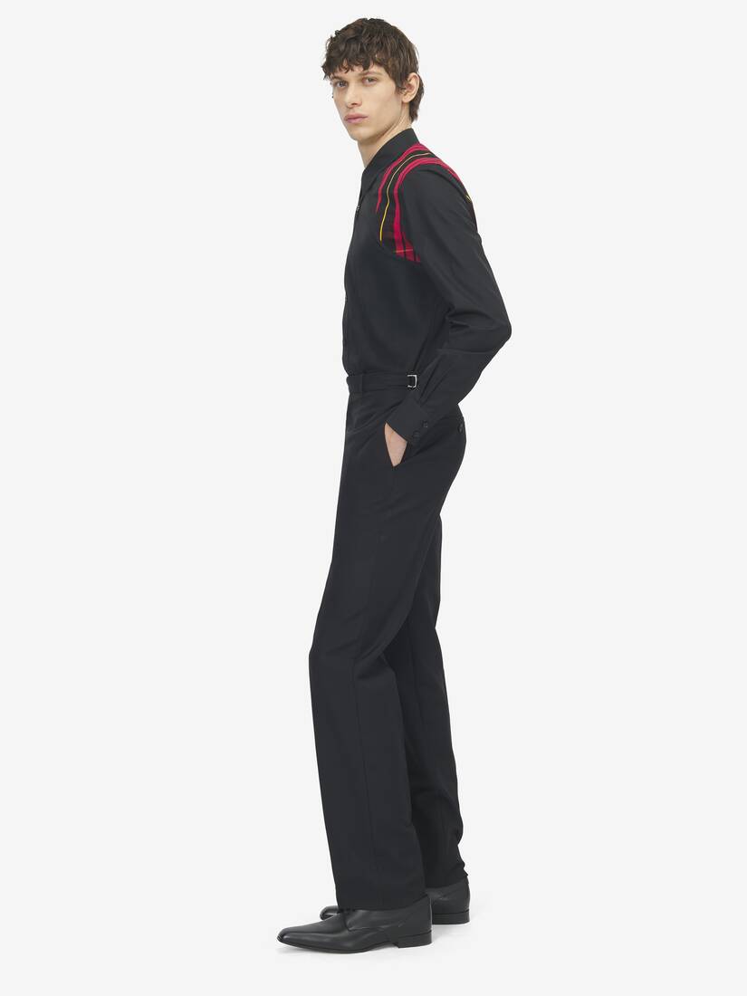 Alexander McQueen 格纹束带衬衫