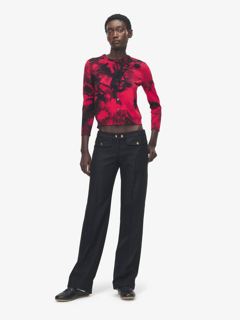 Alexander McQueen 花卉提花开衫