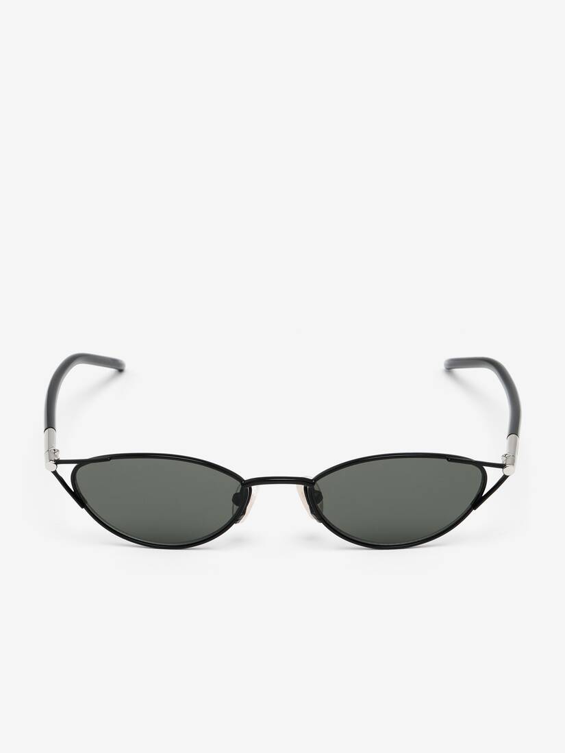 Alexander McQueen T-Bar流畅猫眼框太阳眼镜