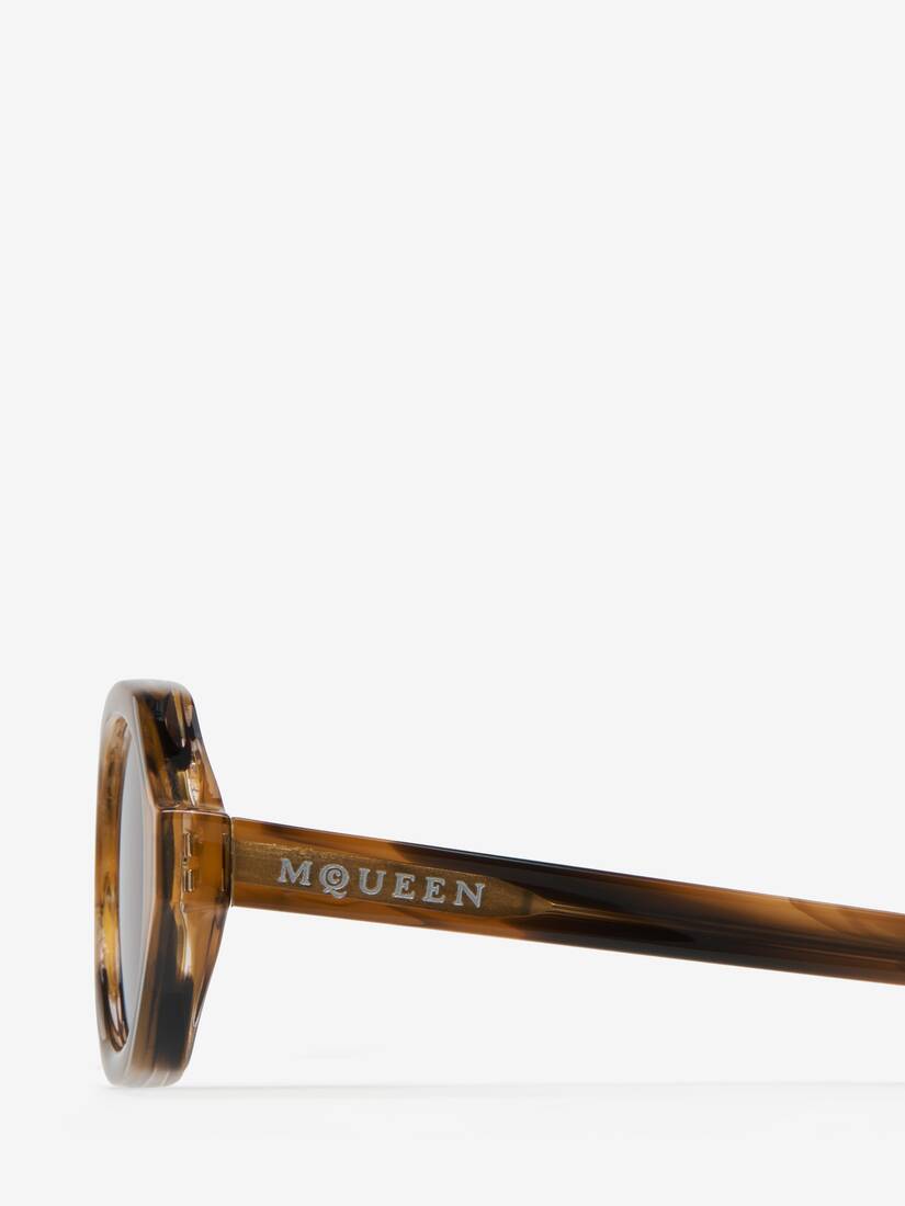Alexander McQueen 几何椭圆框太阳眼镜