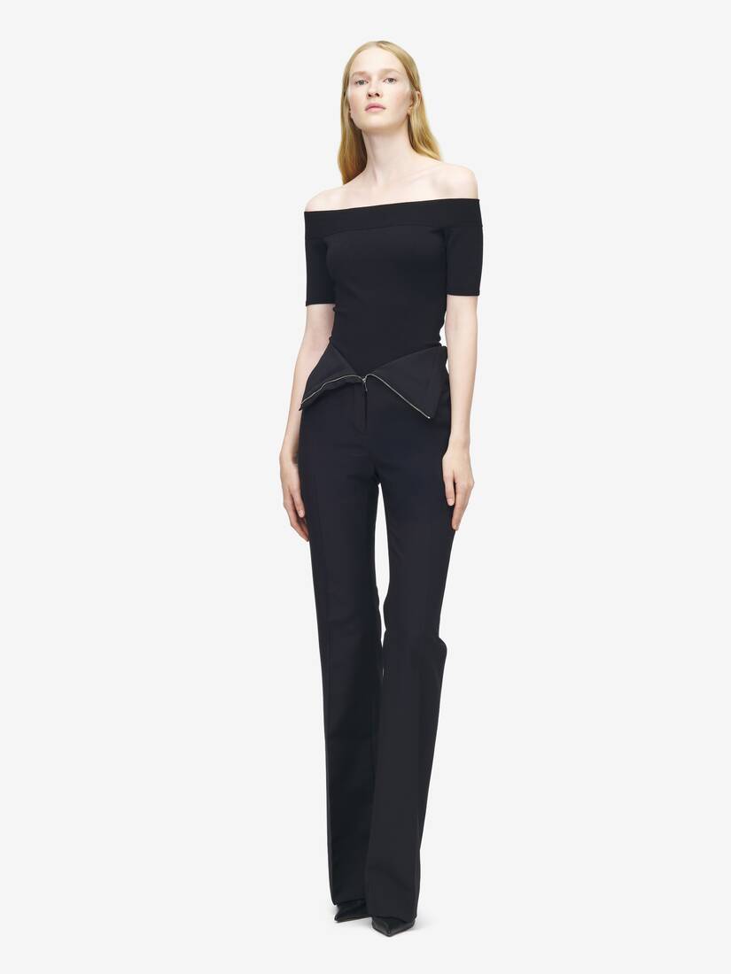 Alexander McQueen 翻腰设计长裤