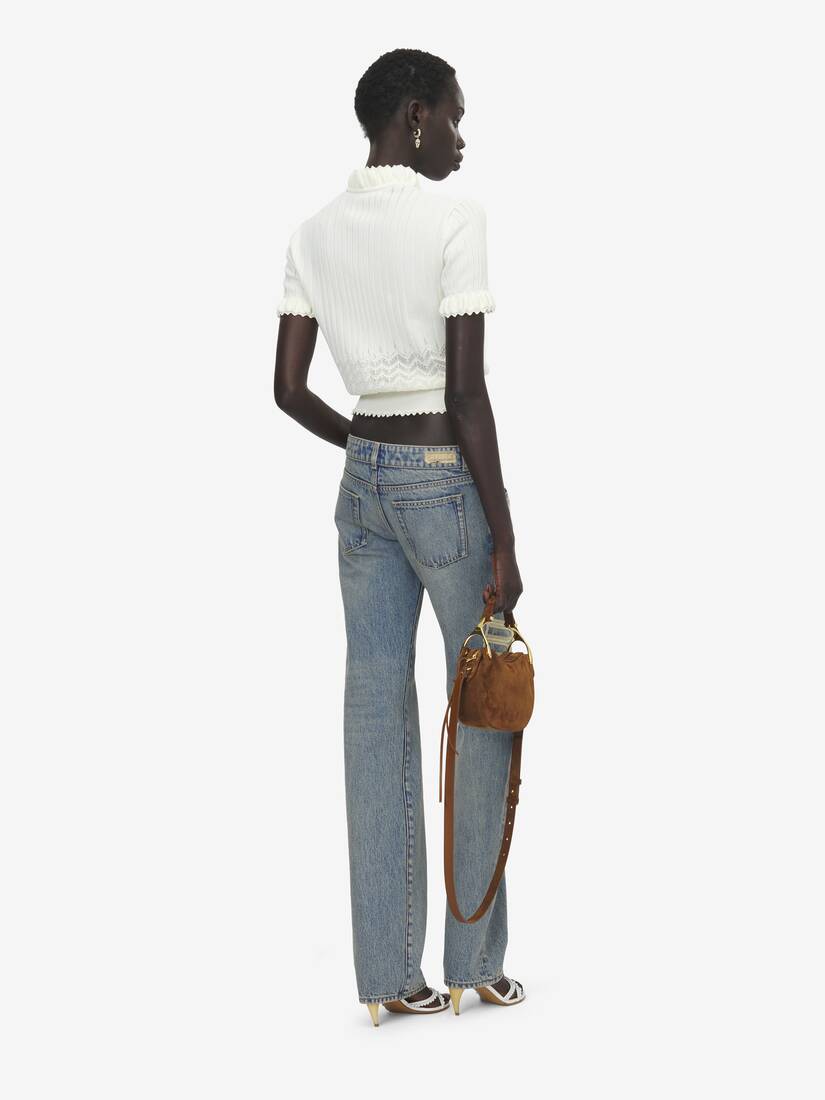 Alexander McQueen 网眼针织上衣