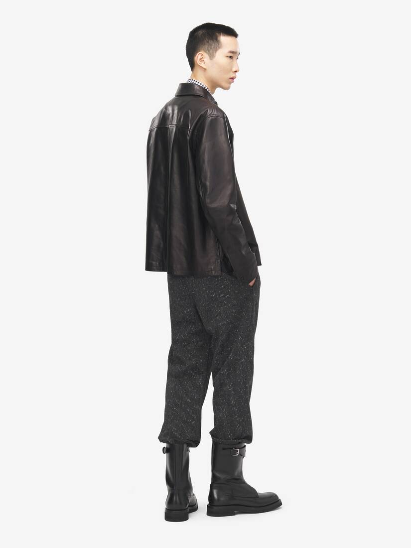 Alexander McQueen 皮革外套式衬衫