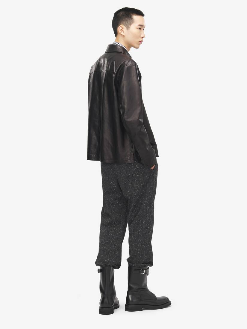 Alexander McQueen 皮革外套式衬衫