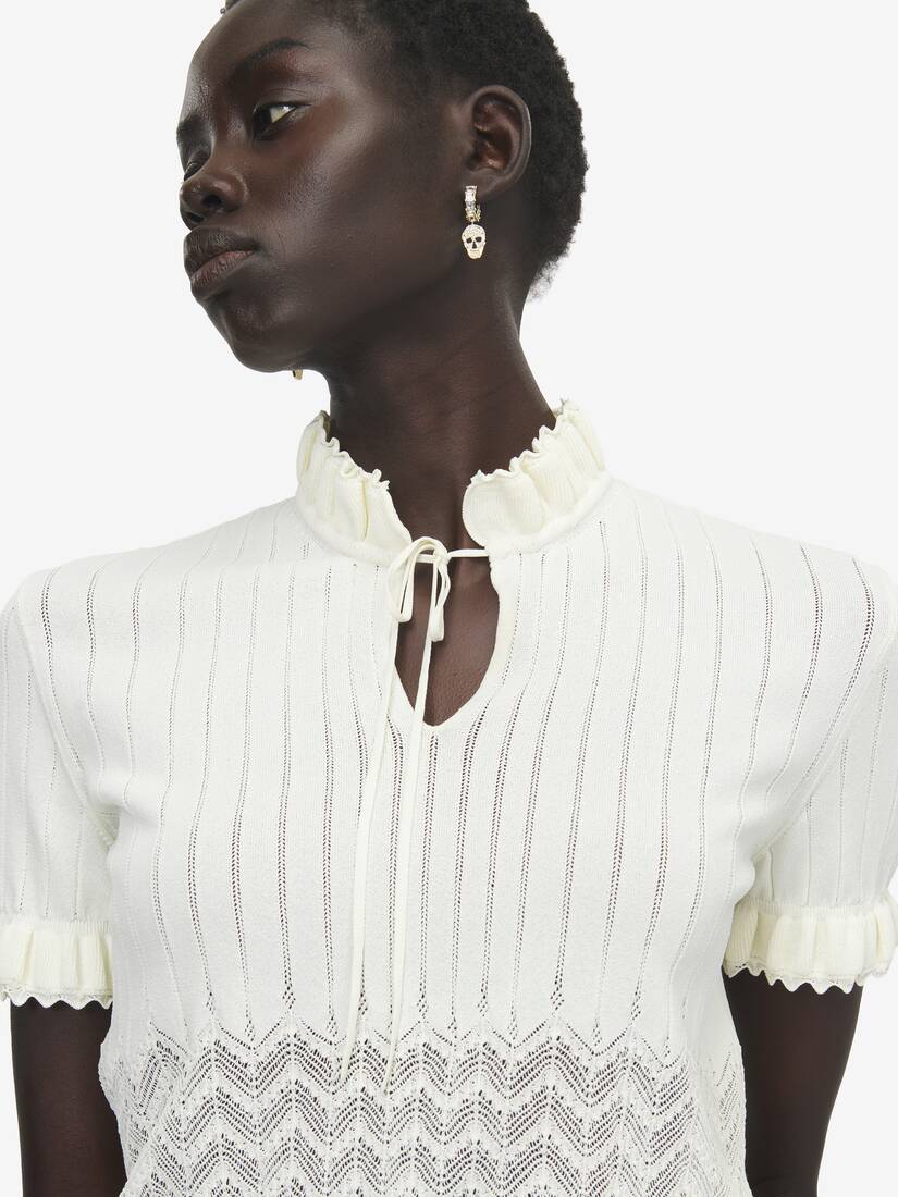 Alexander McQueen 网眼针织上衣