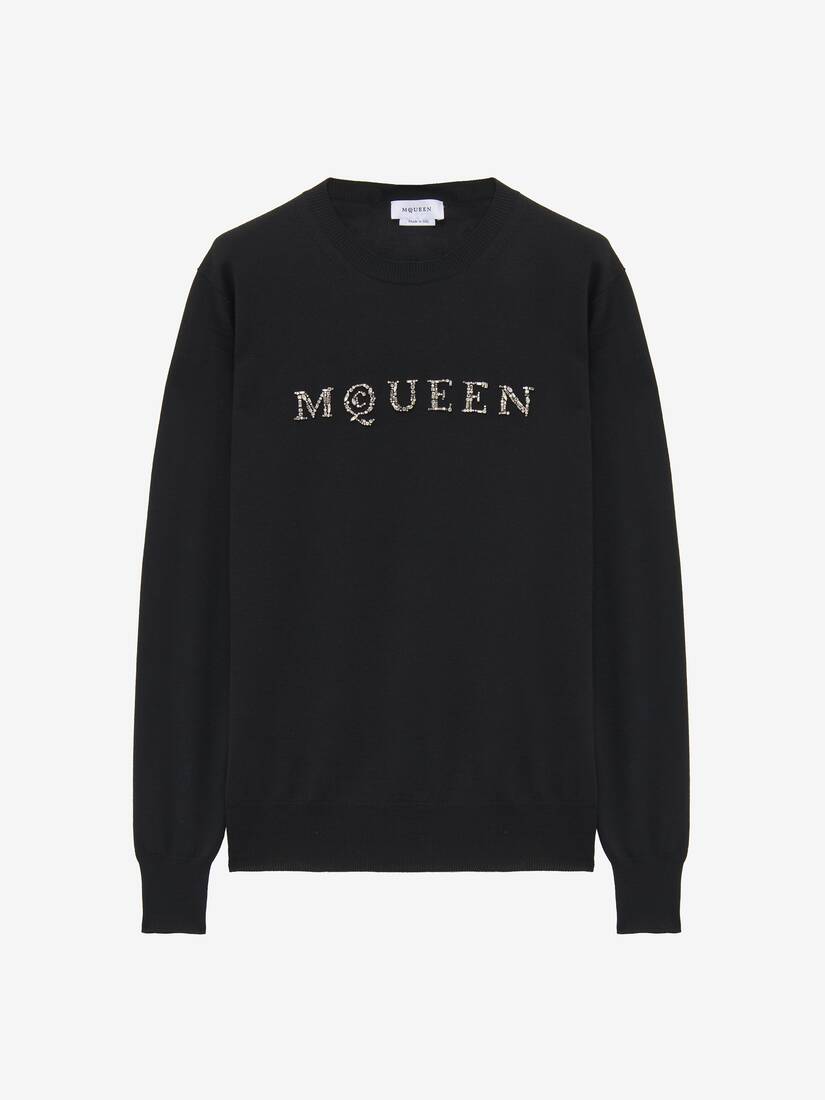 Alexander McQueen 镜面McQueen标志套衫