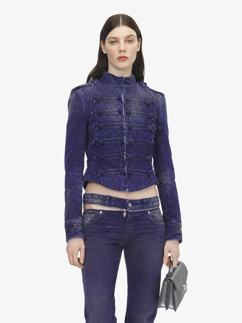 Alexander McQueen 设计感拉链靴型牛仔裤