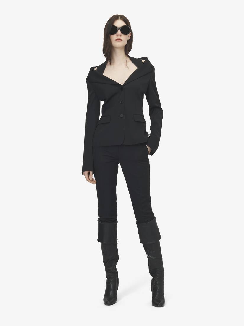 Alexander McQueen 露肩背带夹克