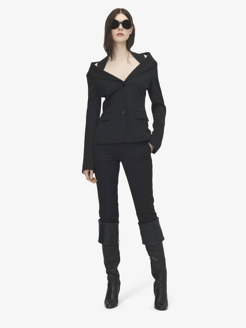 Alexander McQueen 露肩背带夹克