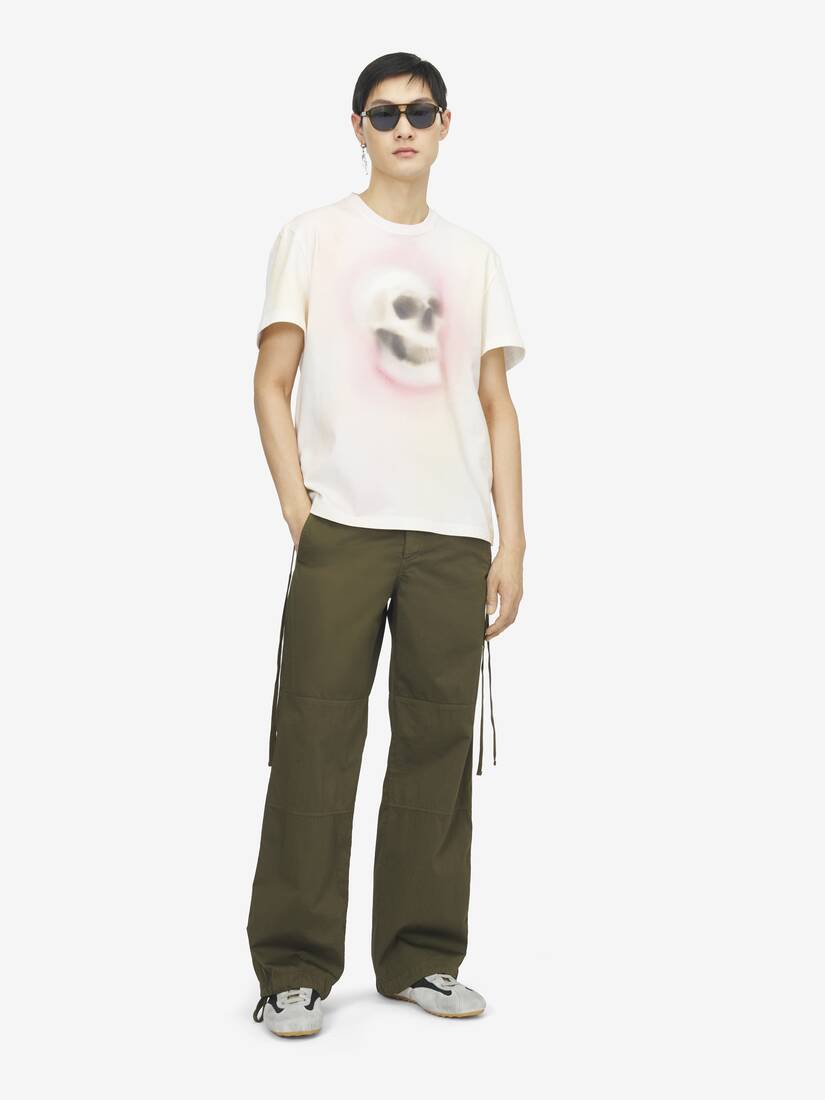 Alexander McQueen Airbrushed Skull T恤