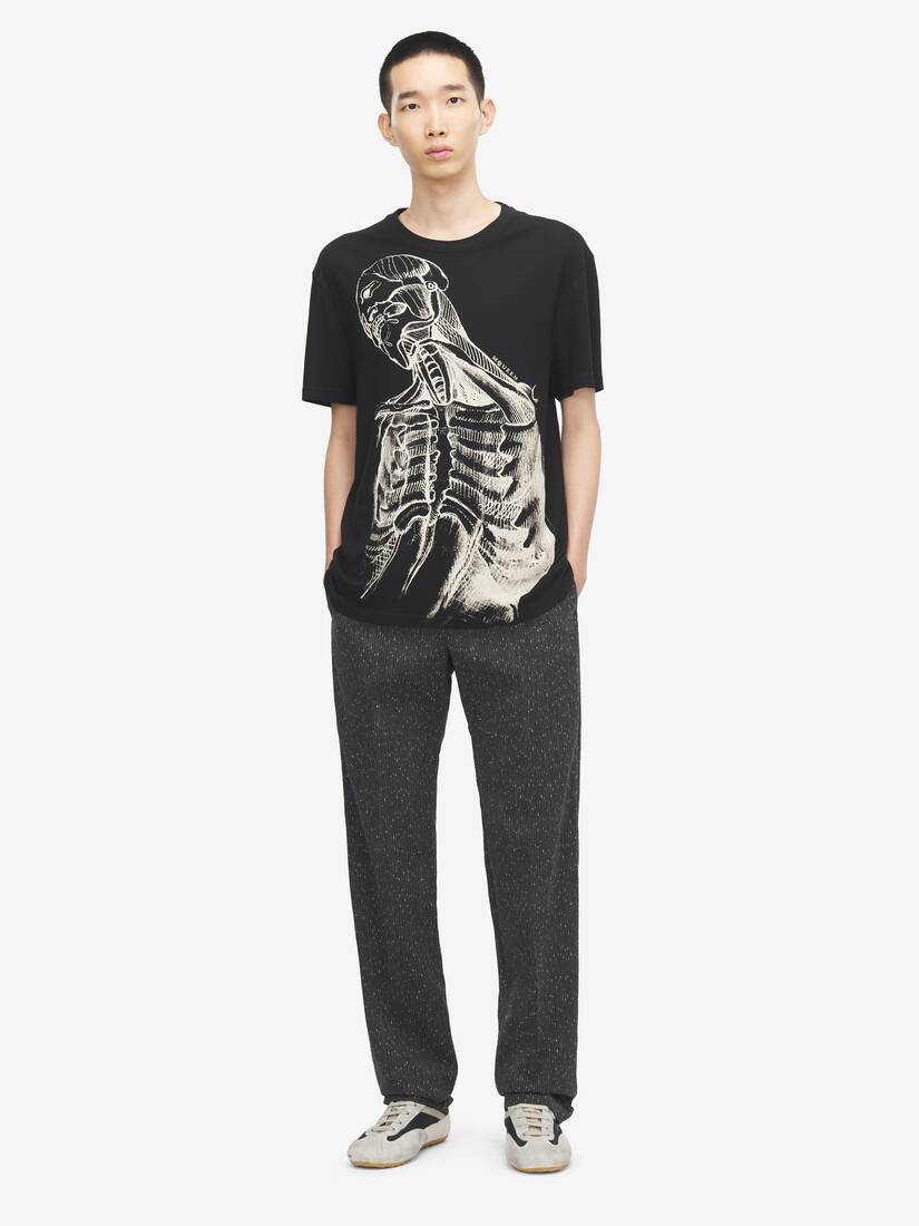 Alexander McQueen Sketch Anatomy T恤