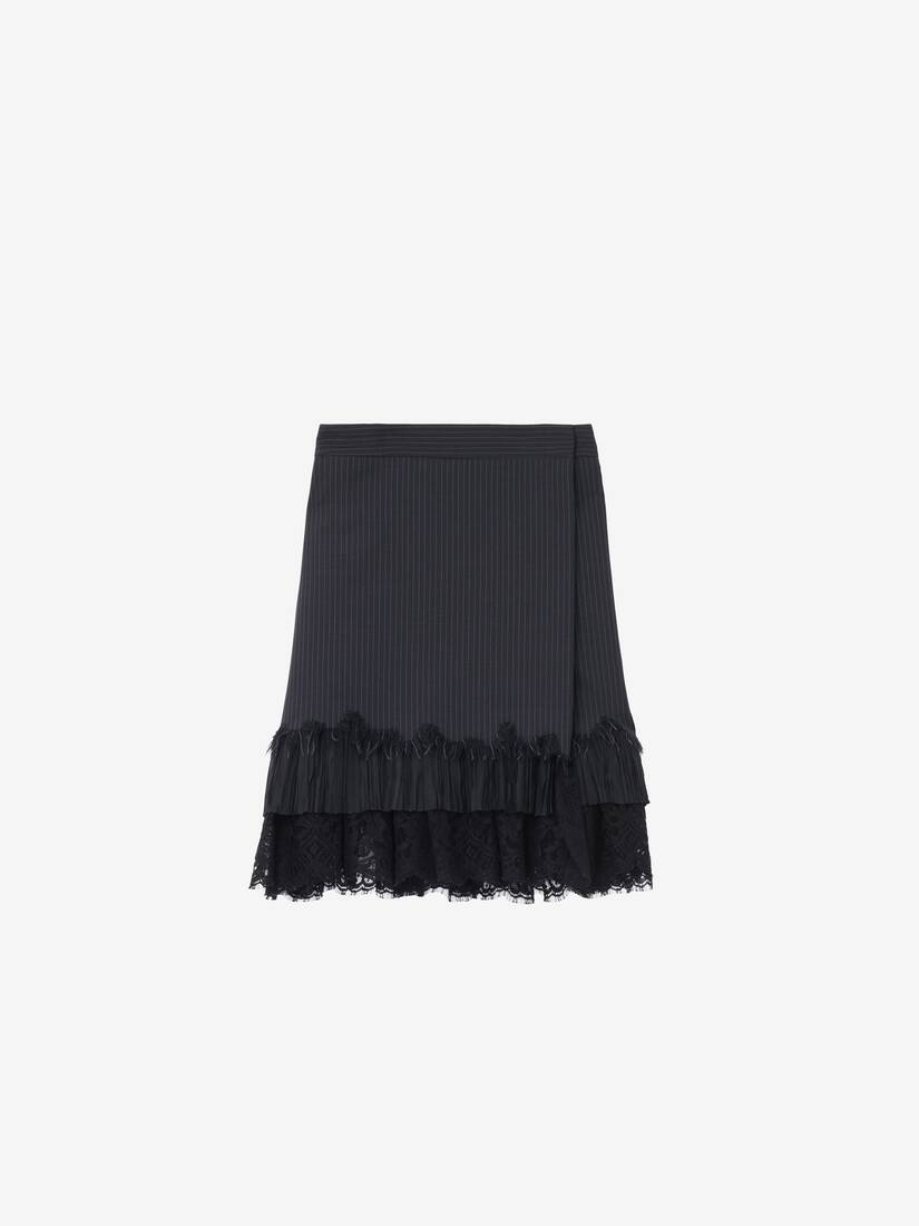 Alexander McQueen 细条纹裹身迷你裙