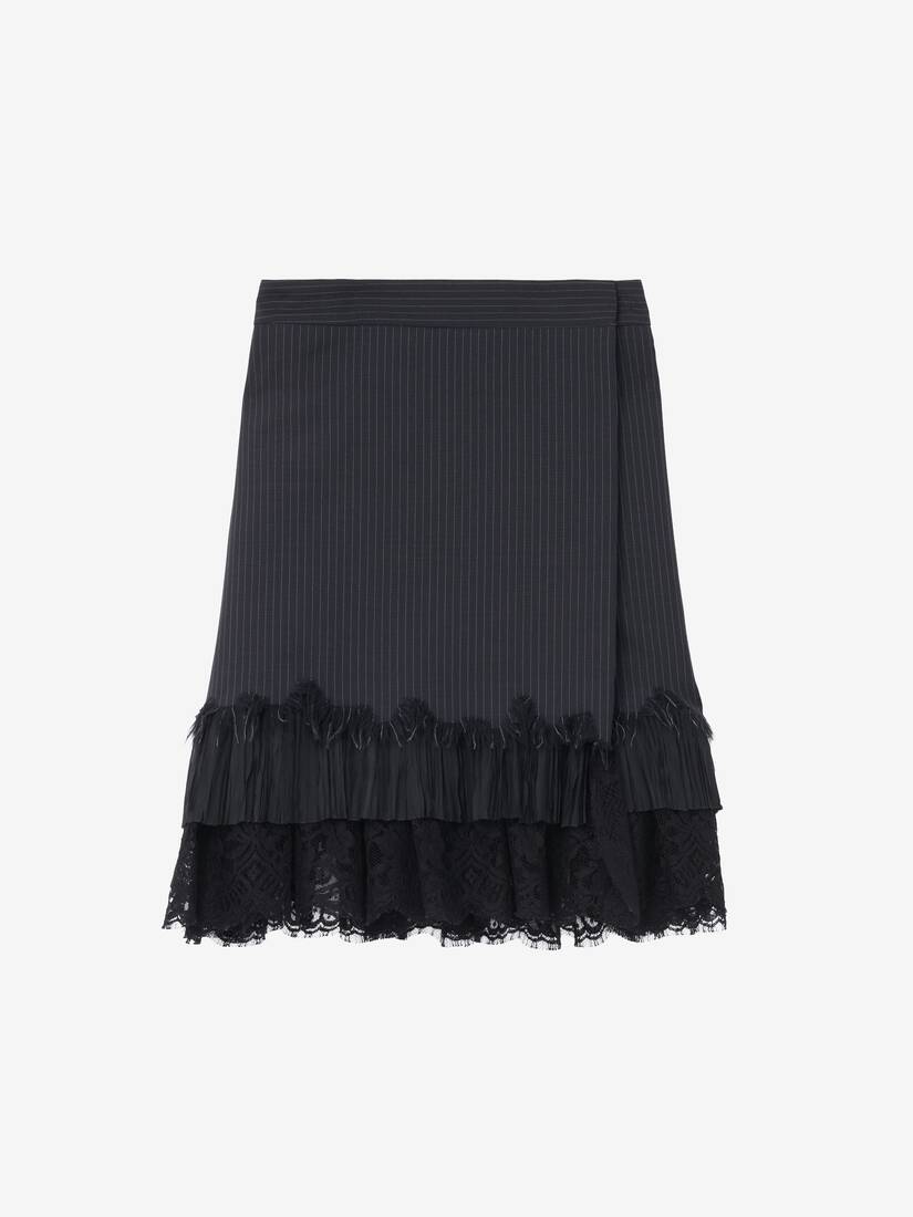 Alexander McQueen 细条纹裹身迷你裙