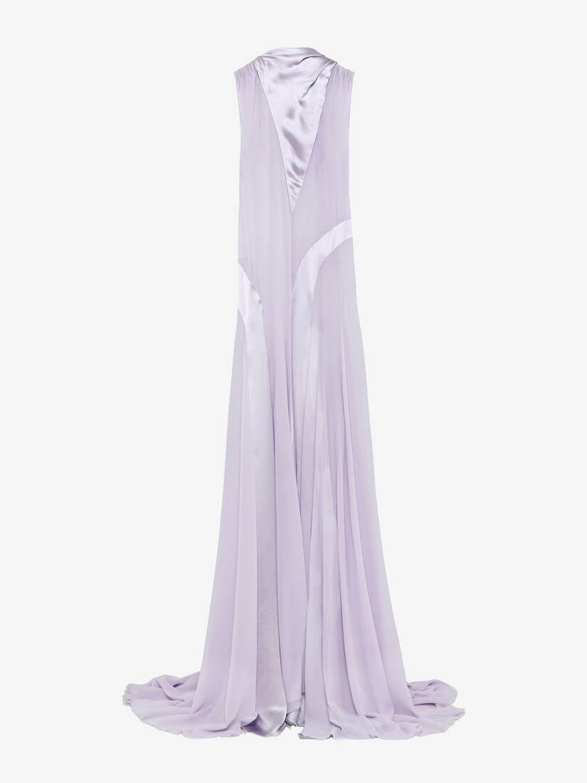 Alexander McQueen 肩部蝴蝶结晚宴连衣裙