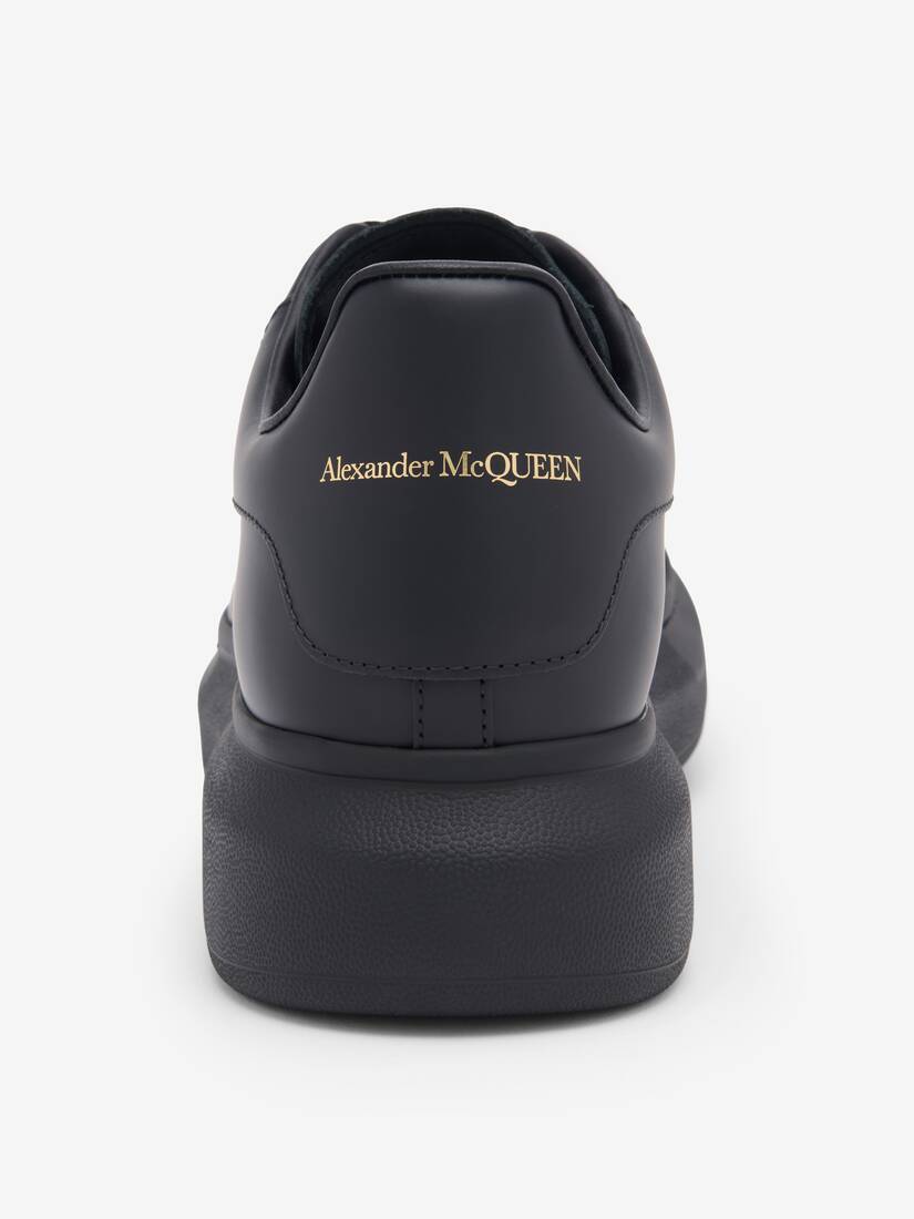 McQueen男士黑色阔型运动鞋