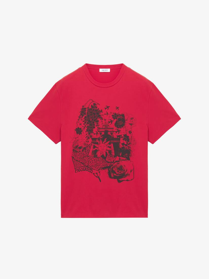 Alexander McQueen Fanzine印花T恤