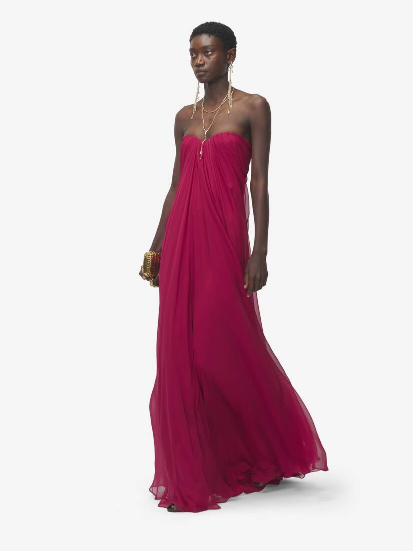 Alexander McQueen 紧身胸衣晚宴连衣裙