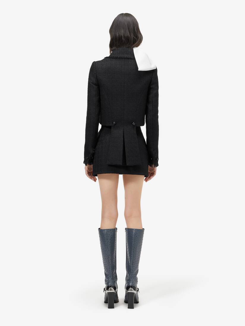Alexander McQueen 轻盈粗花呢短款夹克